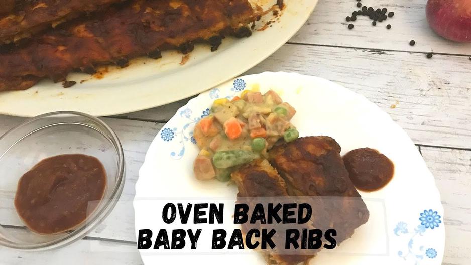 'Video thumbnail for Delicious Oven Baked Baby Back Ribs Recipe | Happy Tummy Recipes'