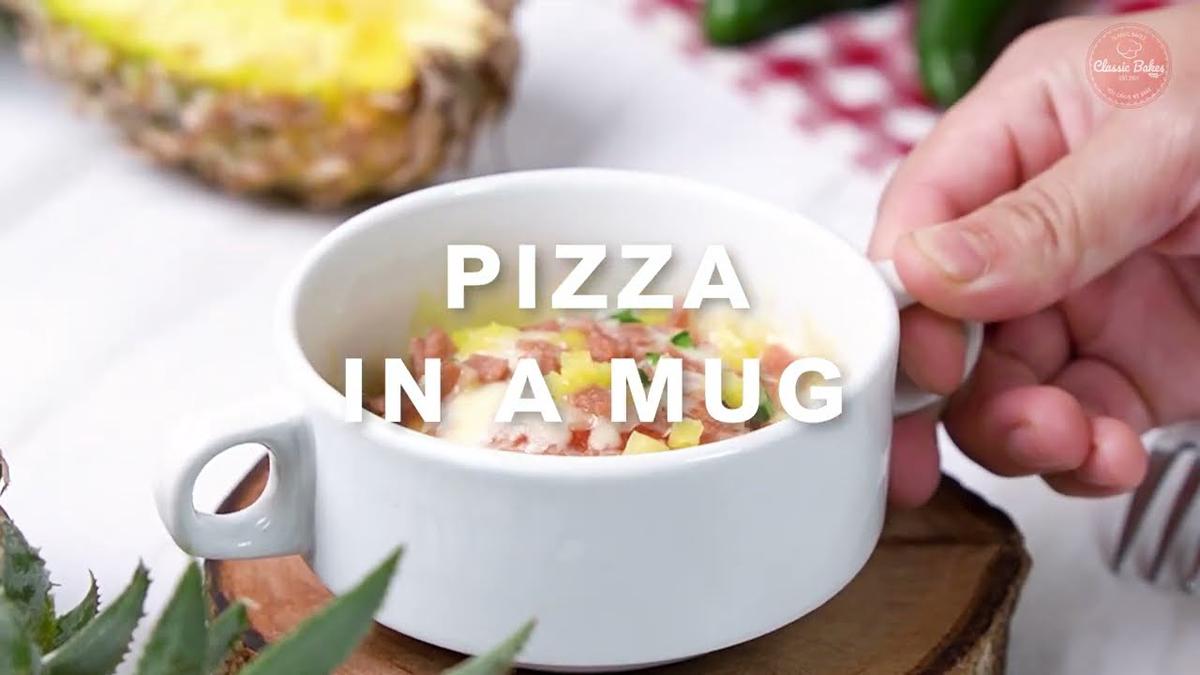 'Video thumbnail for Instant Mug Pizza at Home | Mug Pizza Recipe | How to make pizza in mug | Classic Bakes'