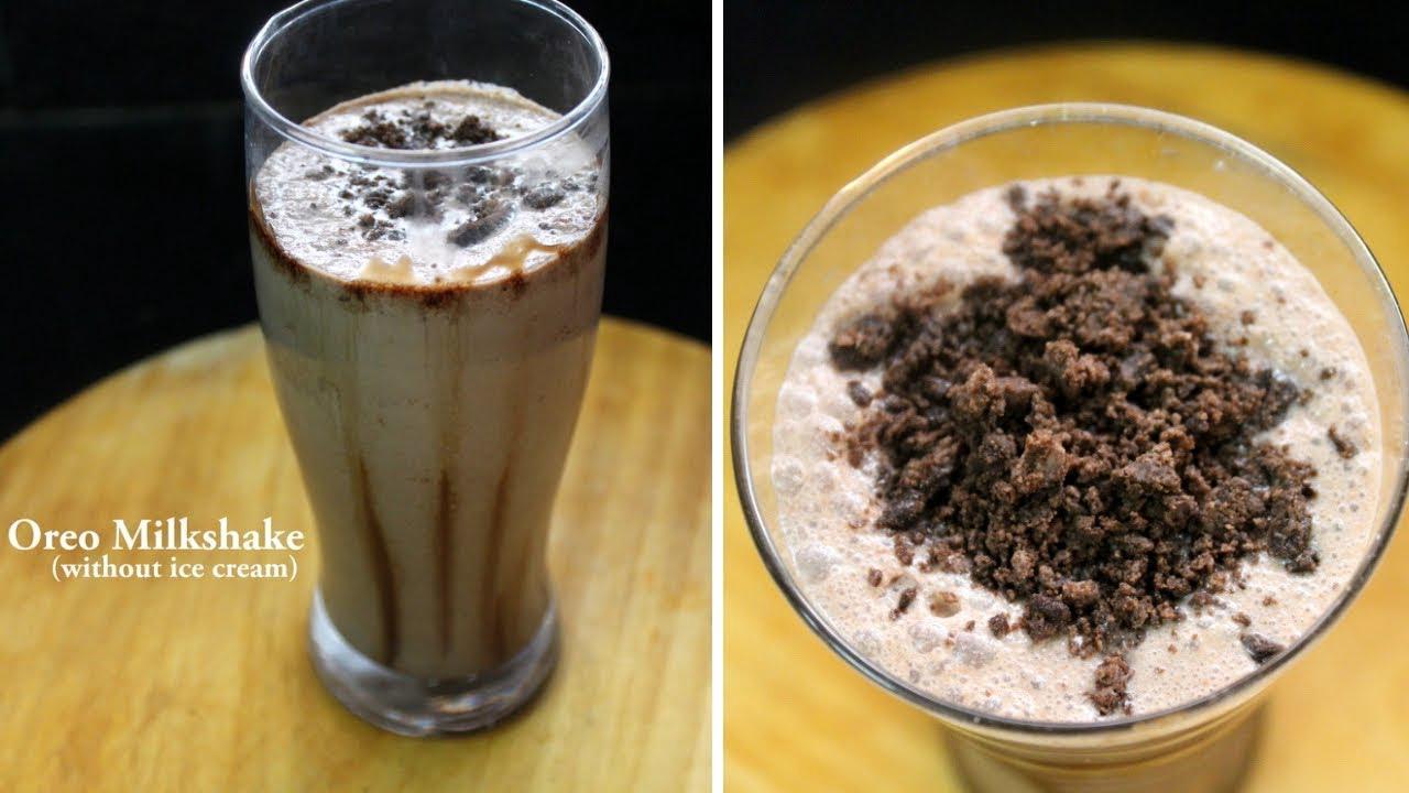 'Video thumbnail for oreo milkshake (just 4 ingredients) - oreo milkshake recipe in 2 minutes'