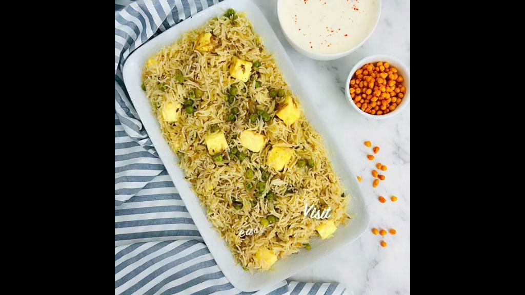 'Video thumbnail for Paneer Peas Pulao (Instant Pot)'