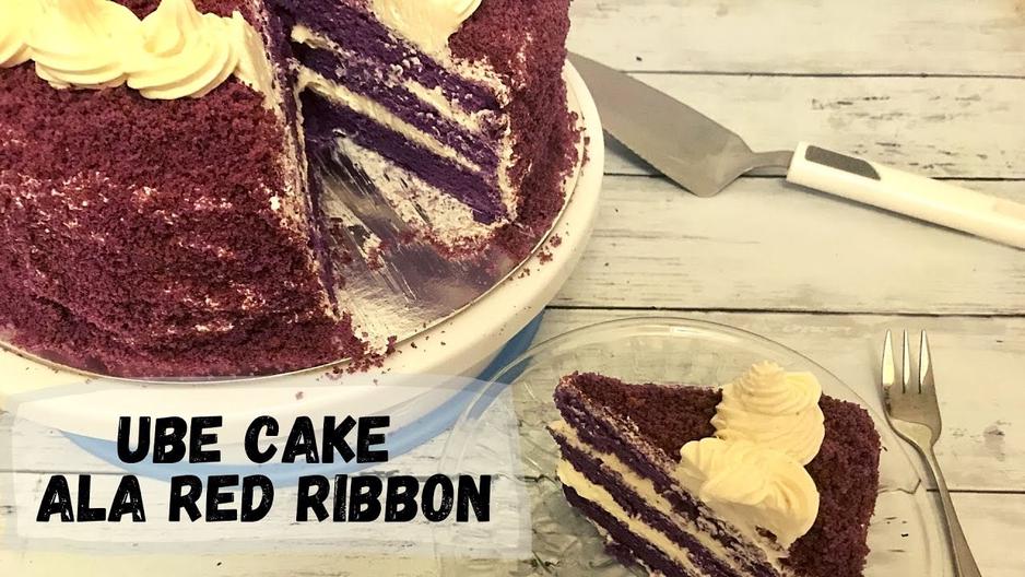'Video thumbnail for Ube Cake ala Red Ribbon Recipe | Happy Tummy Recipes'