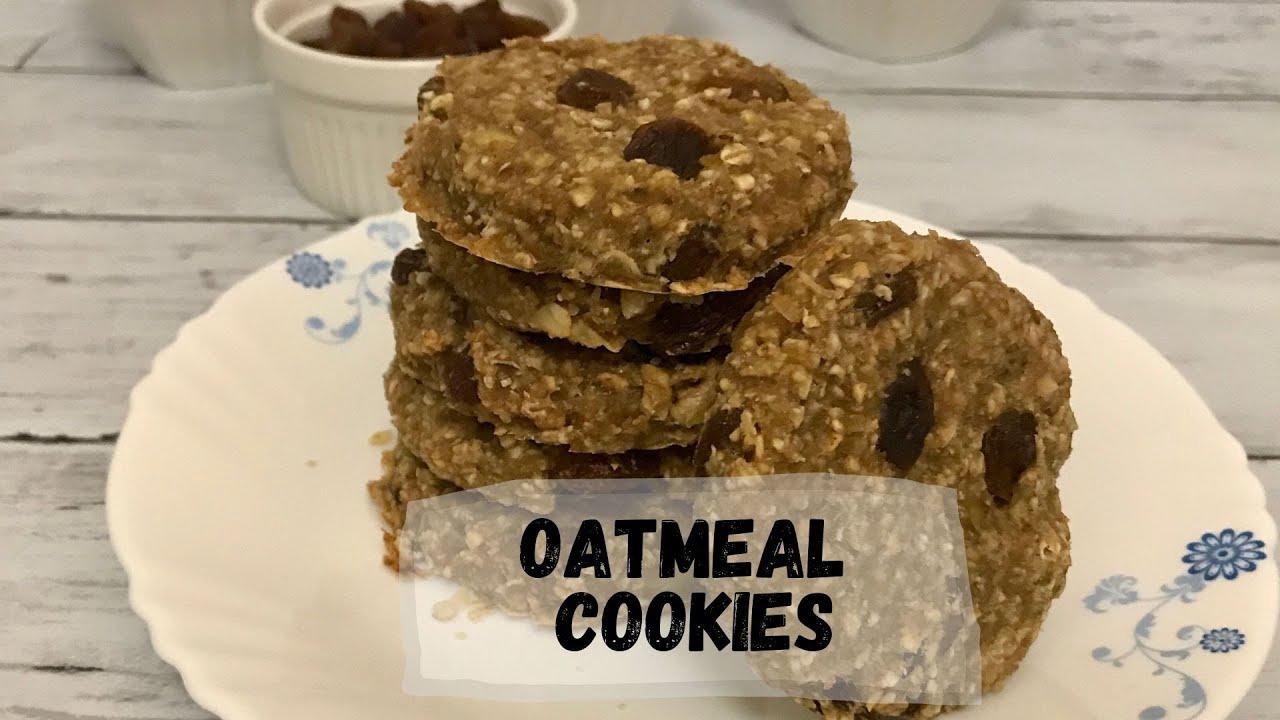 'Video thumbnail for Oatmeal Cookies | 3-Ingredient Cookies | Healthy Cookies | Happy Tummy Recipes'