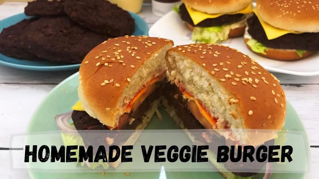 'Video thumbnail for Homemade Veggie Burger Recipe | Happy Tummy Recipes'