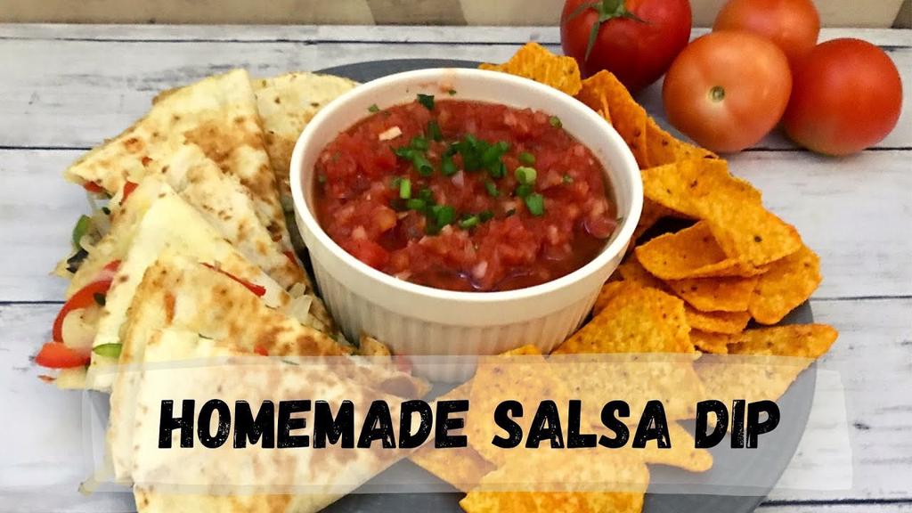 'Video thumbnail for Homemade Salsa Dip | Happy Tummy Recipes'