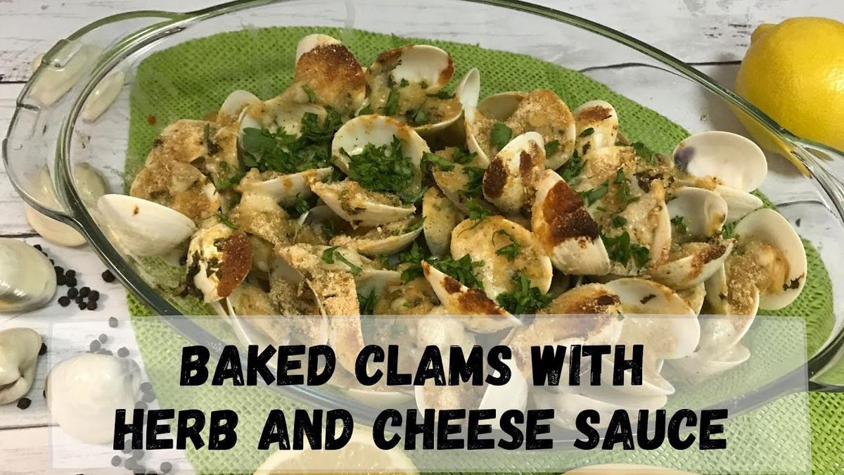 'Video thumbnail for Baked Clams with Herb and Cheese Sauce | Clam Recipe | Happy Tummy Recipes'